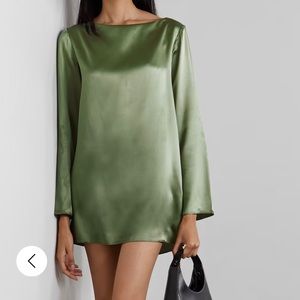 Reformation Ilyse silk-satin mini dress